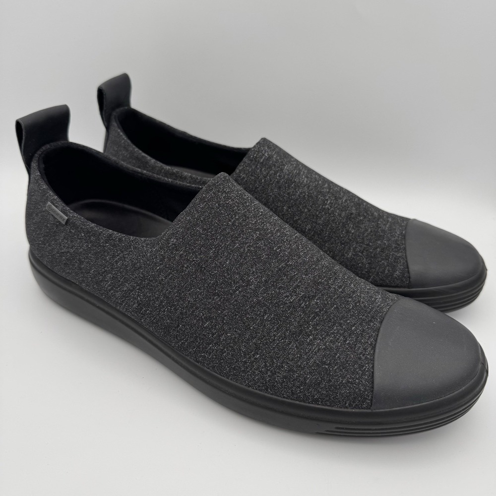 Ecco Women's 10 41 Soft 7 Black Low Top Slip‎ On Comfort Shoes Cap Toe Gore Tex